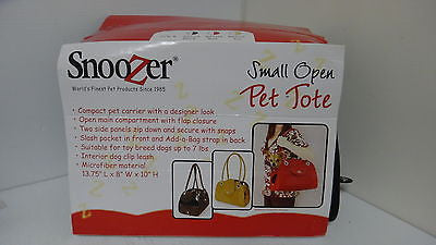 Snoozer-Open Pet Tote, Black   D6191Q