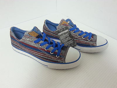 Converse Junior All Star OX Summer Crafted Vision Blue Sneakers, 5.5  I72313O