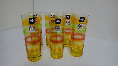 Leonardo Set/6 LD Tumbler Yellow Rainbow, 10.14 fl.oz. D6315M