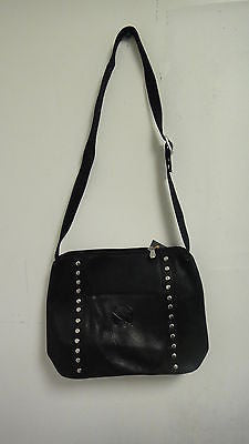 NHL Buffalo Sabres Black Leather Women's Top Zip Handbag     I121221P