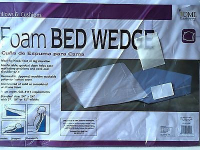 Mabis Healthcare DMI Foam Bed Wedge Leg Rest Back Support Pillow  I1012QRAA