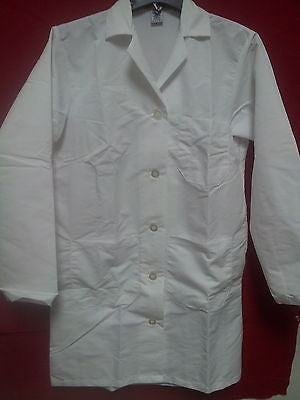 Medline Healthcare MDT11WHT4E Ladies Staff Length Lab Coat, Size 4, W  J81714R