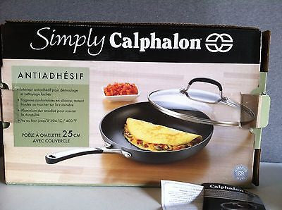 Simply Calphalon Nonstick 10-Inch Covered Omelette Pan V101JRD