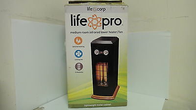 Life Pro Medium Room Infrared Tower Heater/Fan, Black    I3251RA