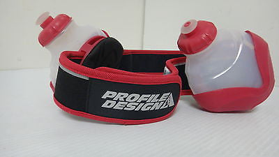 Profile Design Sync Hydration System 2 Bottle Belt MEDIUM RED D73010P