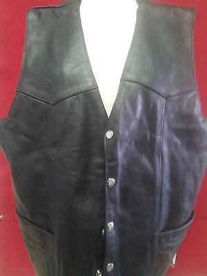 Interstate Leather Tall Men's Basic Vest (XXX-Large) J1081D