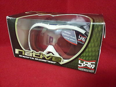 Native Eyewear Mission Goggles, Snow/Polarized Chrome Reflex    I855B