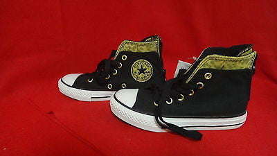 Converse Chuck Taylor All Star High Top Sneakers Black-12 Jr J7299O