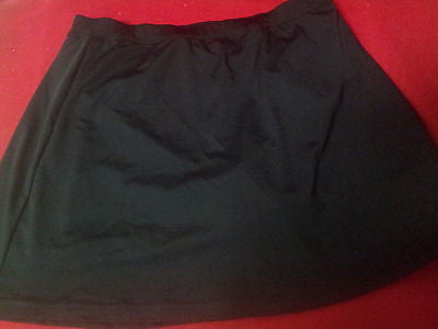 Coolibar UPF 50+ Women's Swim Skort - Sun Protective Black-L J8208