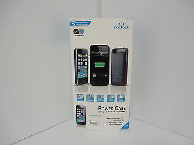 Naztech NP2400i Apple Certified 2400mAh Power Case for iPhone 5/5s    I61918R