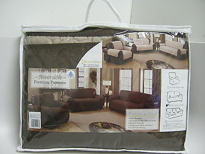 Reversible Furniture Protector Chocolate/Natural - Love Chair G4293A