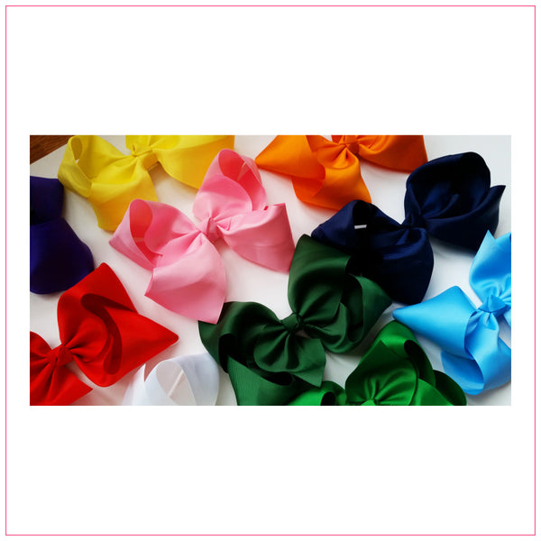 Basic 6-inch Solid Color Hair Bow