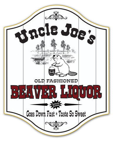 Beaver Liquour Wood Sign