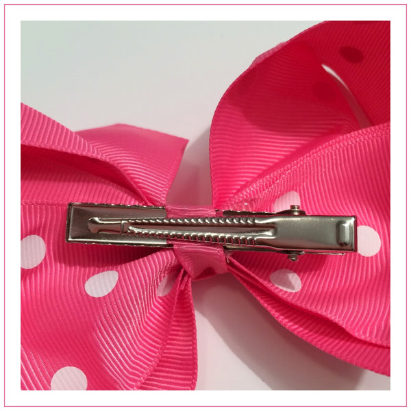 Polka Dot 6-inch Hair Bows Bundle