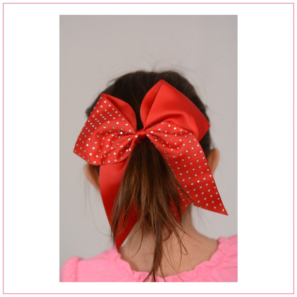 Rhinestone Cheer Bow