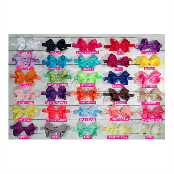 Headband 4inch Basic Bow