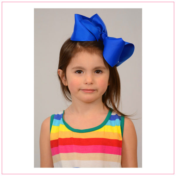 Basic 8-inch Solid Color Hair Bow