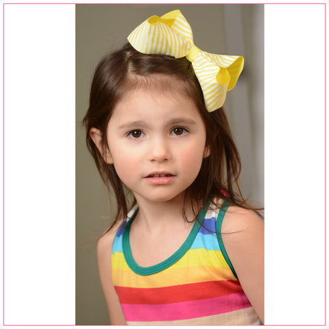 Stripe 6-inch Hair Bow