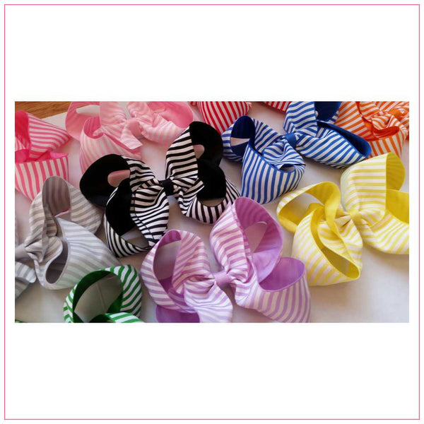 Stripe 6-inch Hair Bow