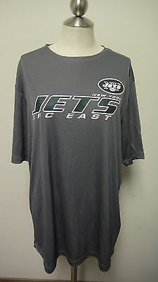 NFL Men's New York Jets Short Yardage Synthetic Tee, Gray - XL (I101717)