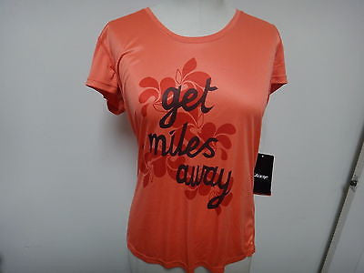 ZOOT PERFORMANCE GET MILES AWAY RUN TEE SIZE L/COLOR DAWN PINK (D9167)