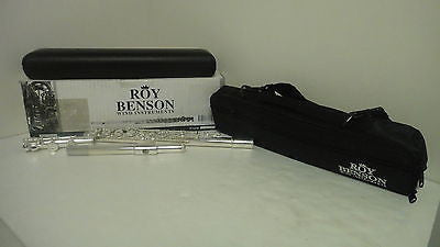 Roy Benson RBFL-602RE Intermediate Flute, Silver (I10246L)